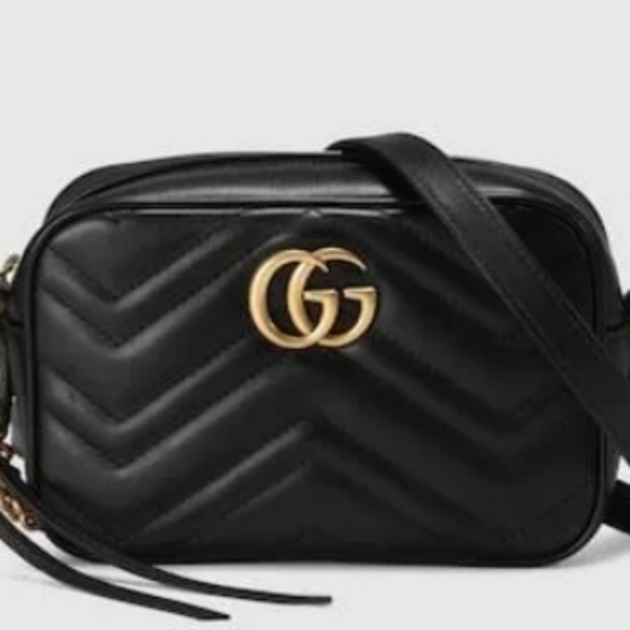 Gucci Handbags - GG Marmont mini leather bag (Authentic)